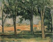 Paul Cezanne Chestnut Trees at Jas de Bouffan oil painting artist